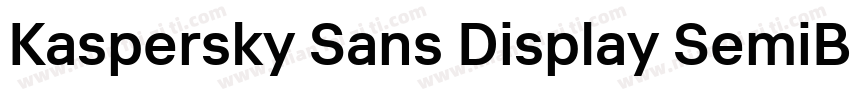 Kaspersky Sans Display SemiBold字体转换